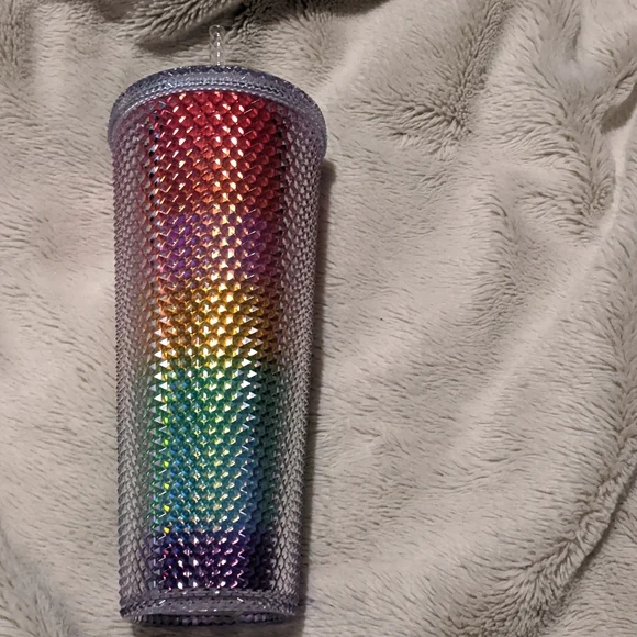 Starbucks rare Rainbow studded, faceted Venti tumbler pride month. Brand new! - Picture 2 of 2